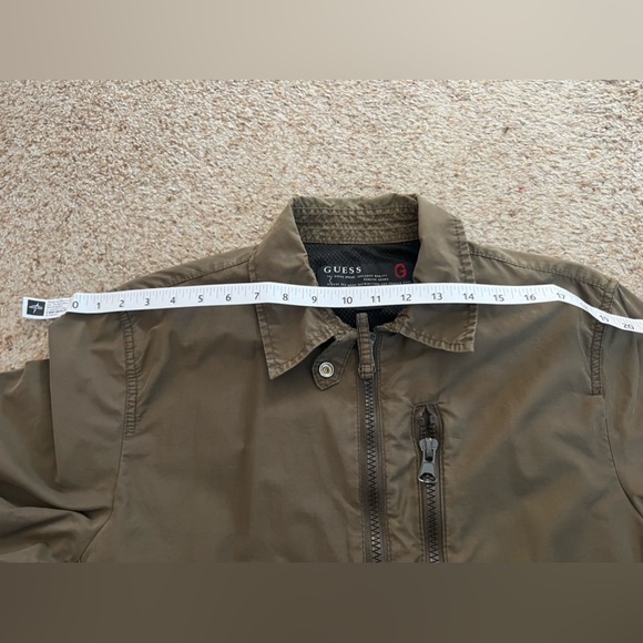 Guess Olive Green Lightweight Jacket with Relaxed Fit - Picture 14 of 15